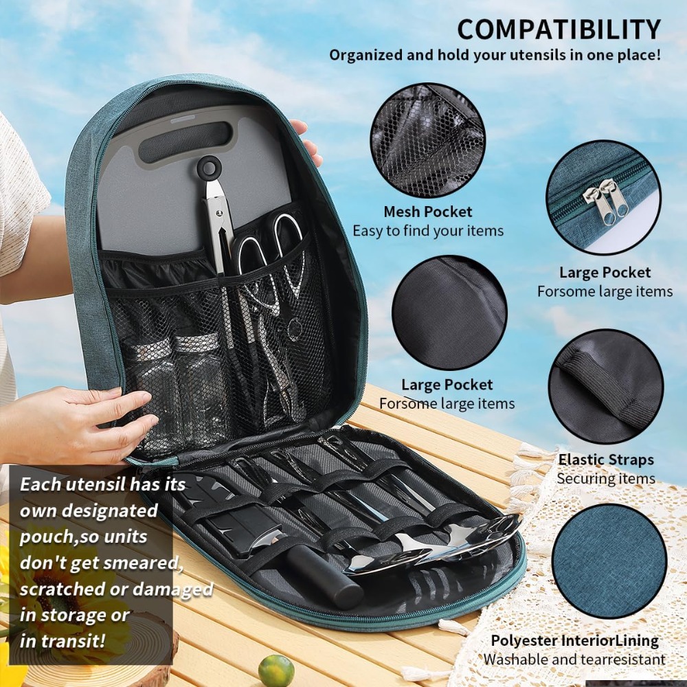 Camping Cooking Utensil Set 10 - Camp Cooking Set recensie en prijs