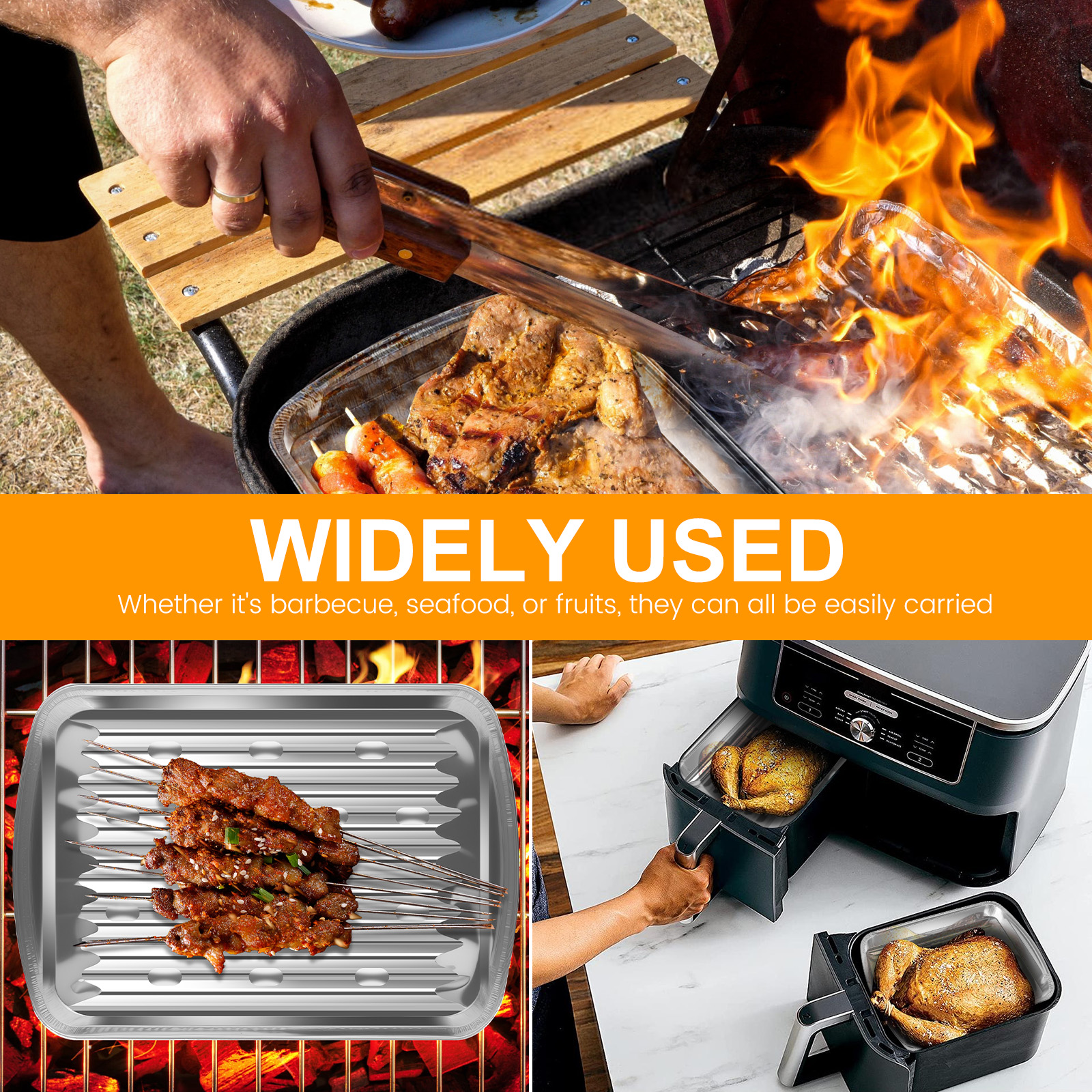 Aluminum Foil Trays Non-Stick  - Outdoor Camping Food recensie en prijs
