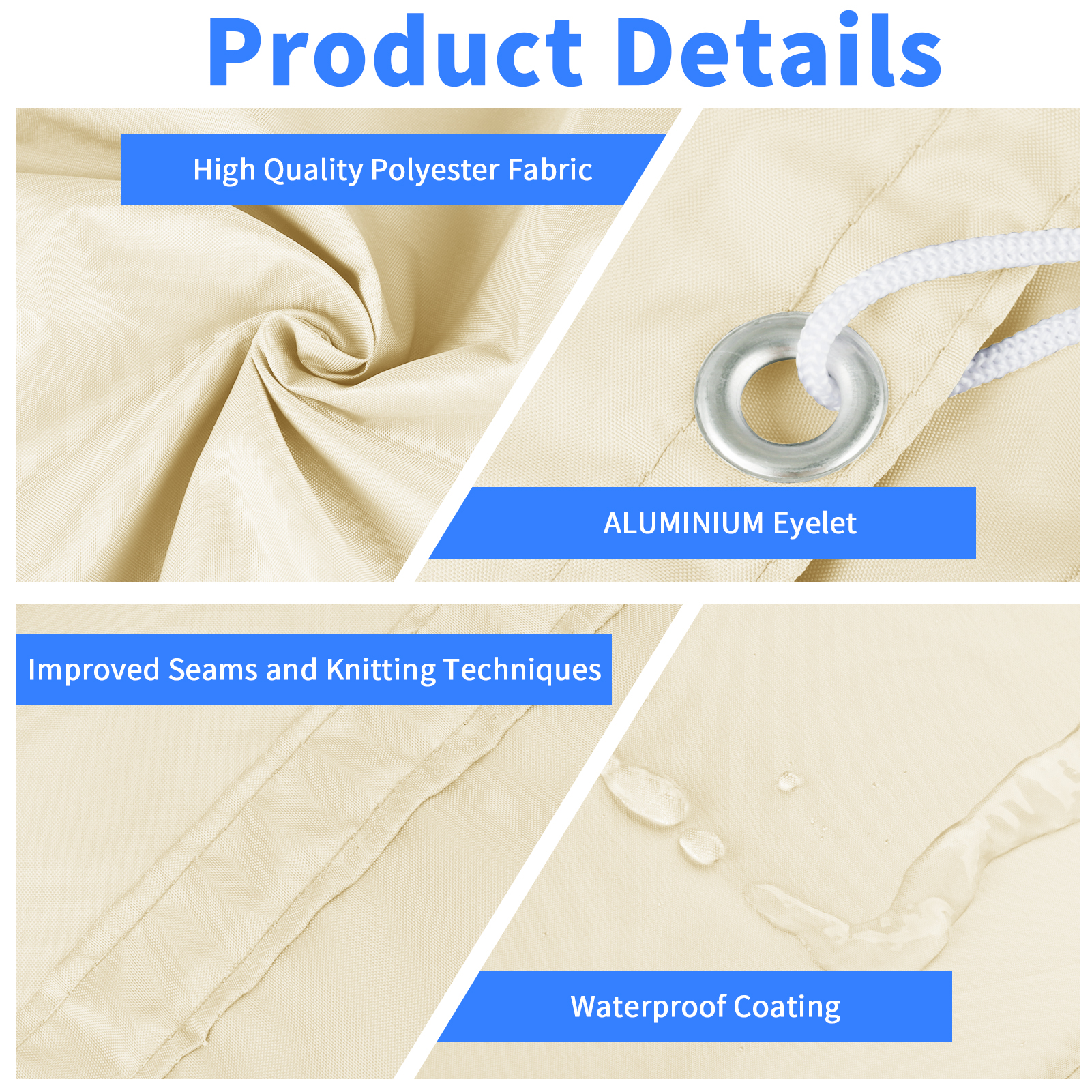 Waterproof Shade Sail with Gro - Outdoor Camping Canopy recensie en prijs