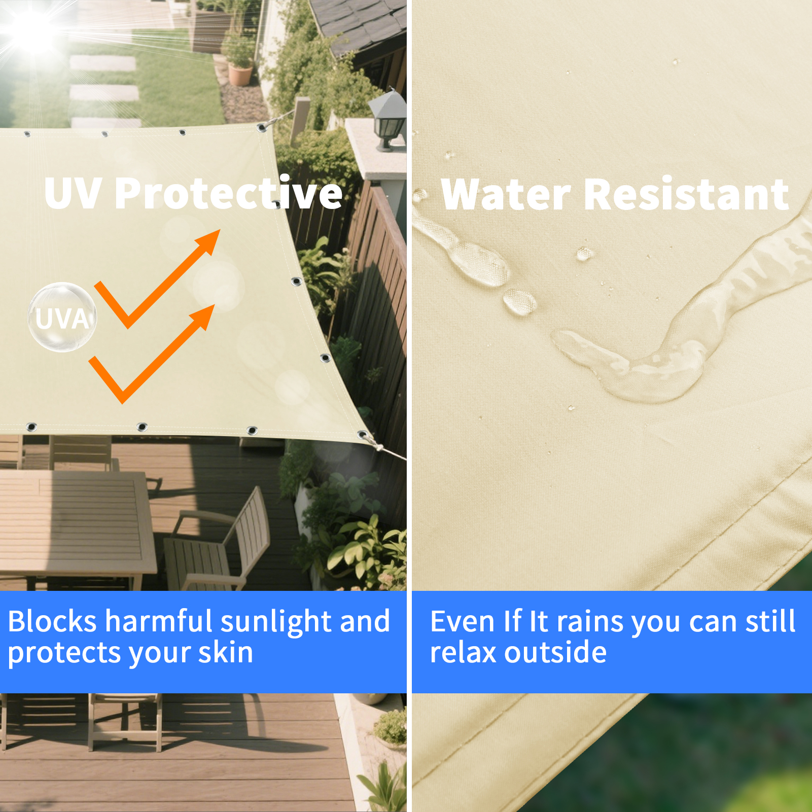 Waterproof Shade Sail with Gro - Outdoor Camping Canopy recensie en prijs