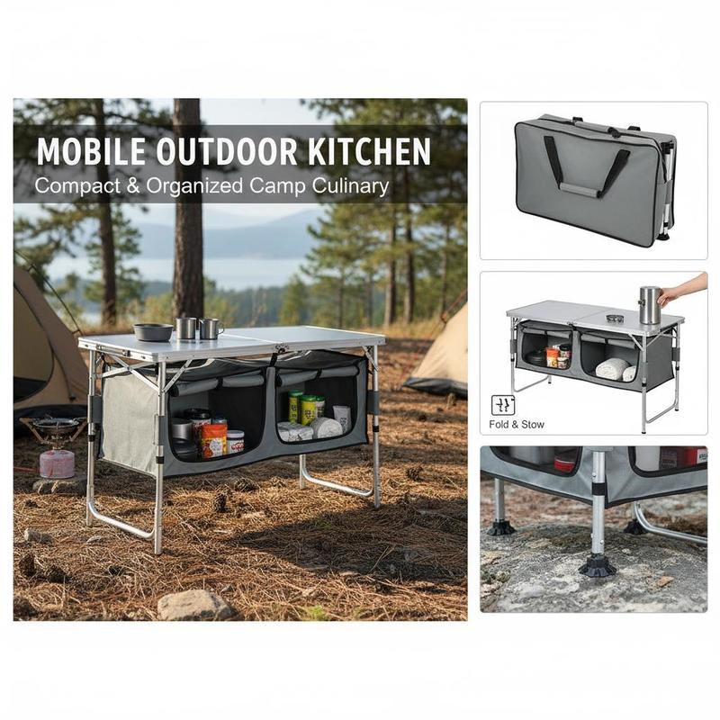Camping Kitchen Table, Quick s - Outdoor Camping Kitchen Setup recensie en prijs
