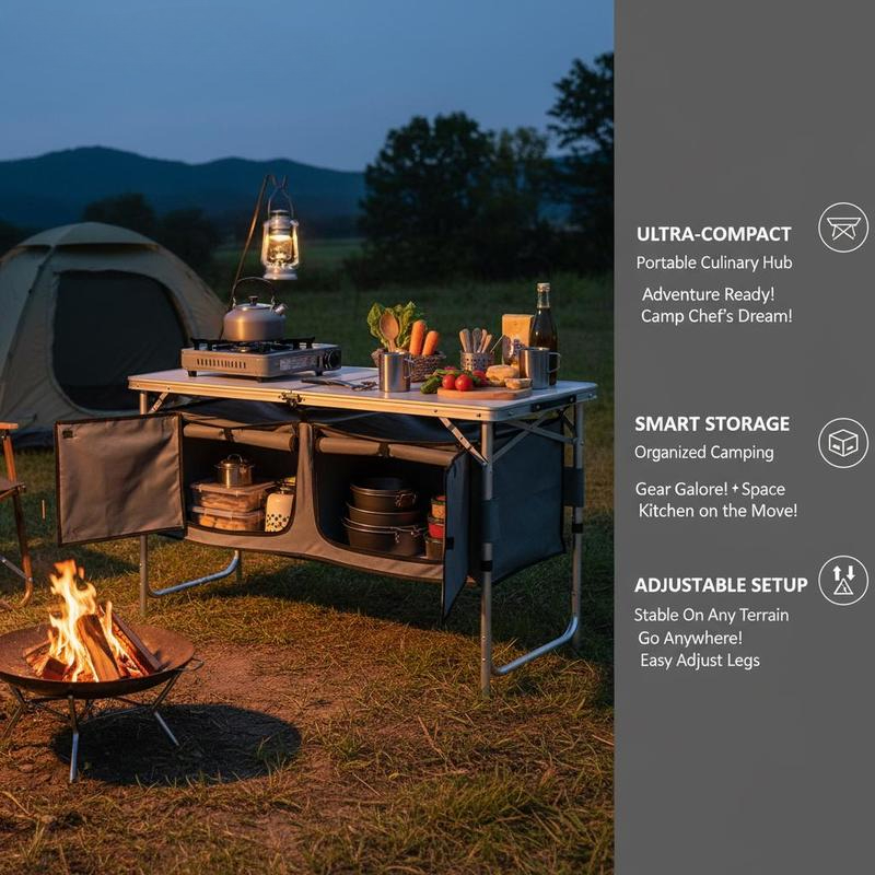 Camping Kitchen Table, Quick s - Outdoor Camping Kitchen Setup recensie en prijs