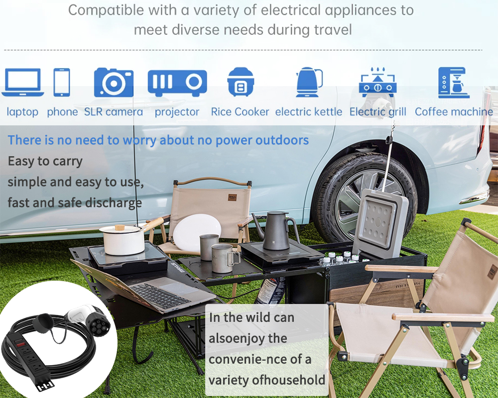 WUFEN Portable Type 2 V2L Cabl - Outdoor Camping Vehicle recensie en prijs