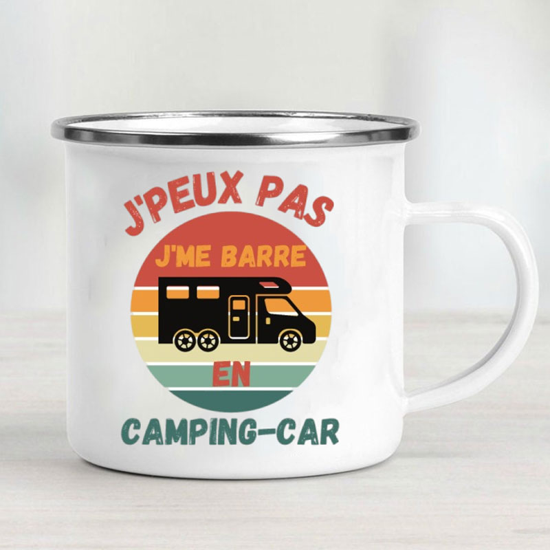 Camping Car Enamel Mug Adventu - Outdoor Camping Ideas recensie en prijs