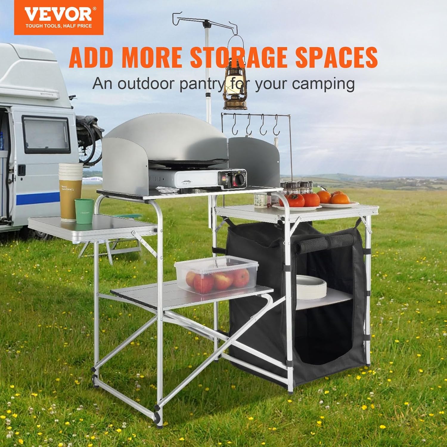 Camping Kitchen Table, Folding - Outdoor Camping Cooking Table recensie en prijs