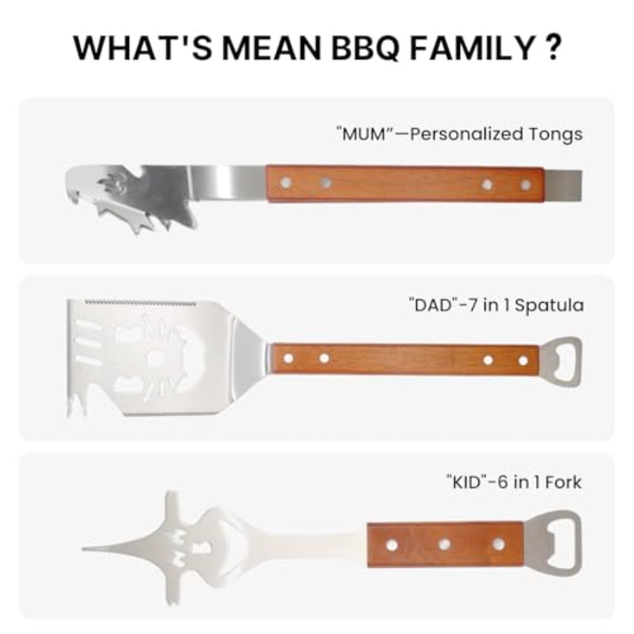 7 in 1 Stainless Steel BBQ Acc - Camp Cooking Set recensie en prijs