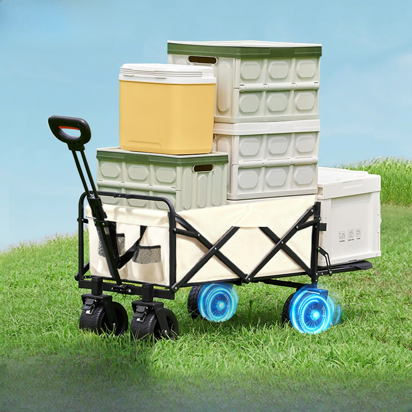 Electric Camping Cart, Foldabl - Outdoor Camping Trailer recensie en prijs
