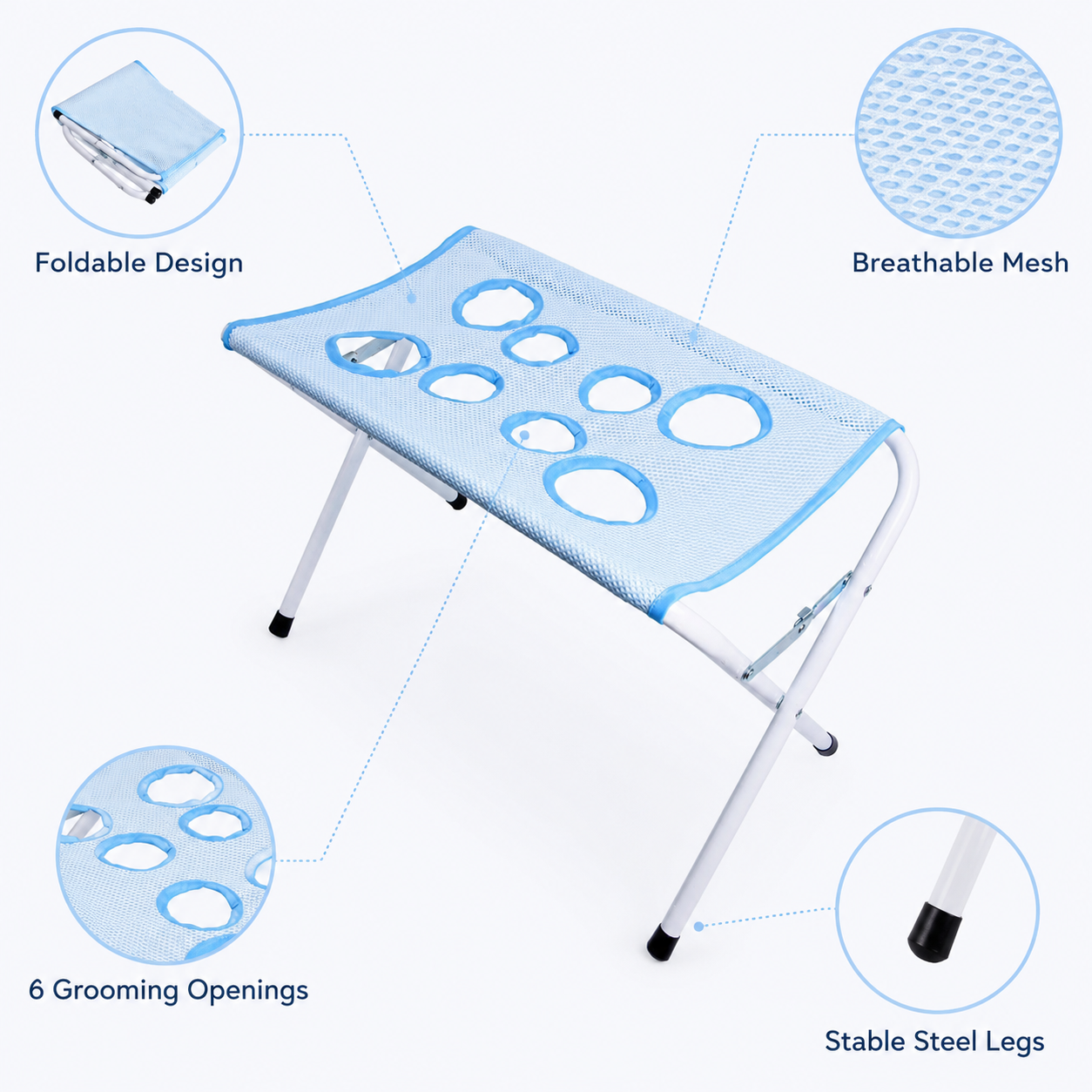 Foldable Pet Grooming Table Ad - Camp Table Folding recensie en prijs