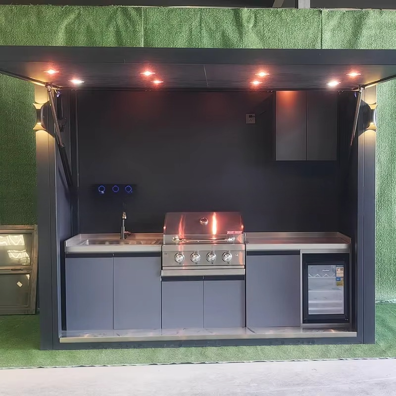 Portable Outdoor Kitchen Pod W - Outdoor Camping Kitchen Setup recensie en prijs