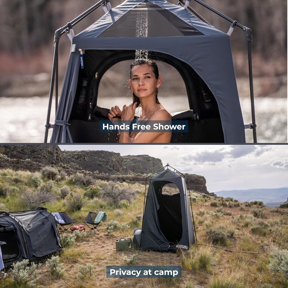 Portable Outdoor Shower Tent w - Outdoor Camping Light Portable recensie en prijs