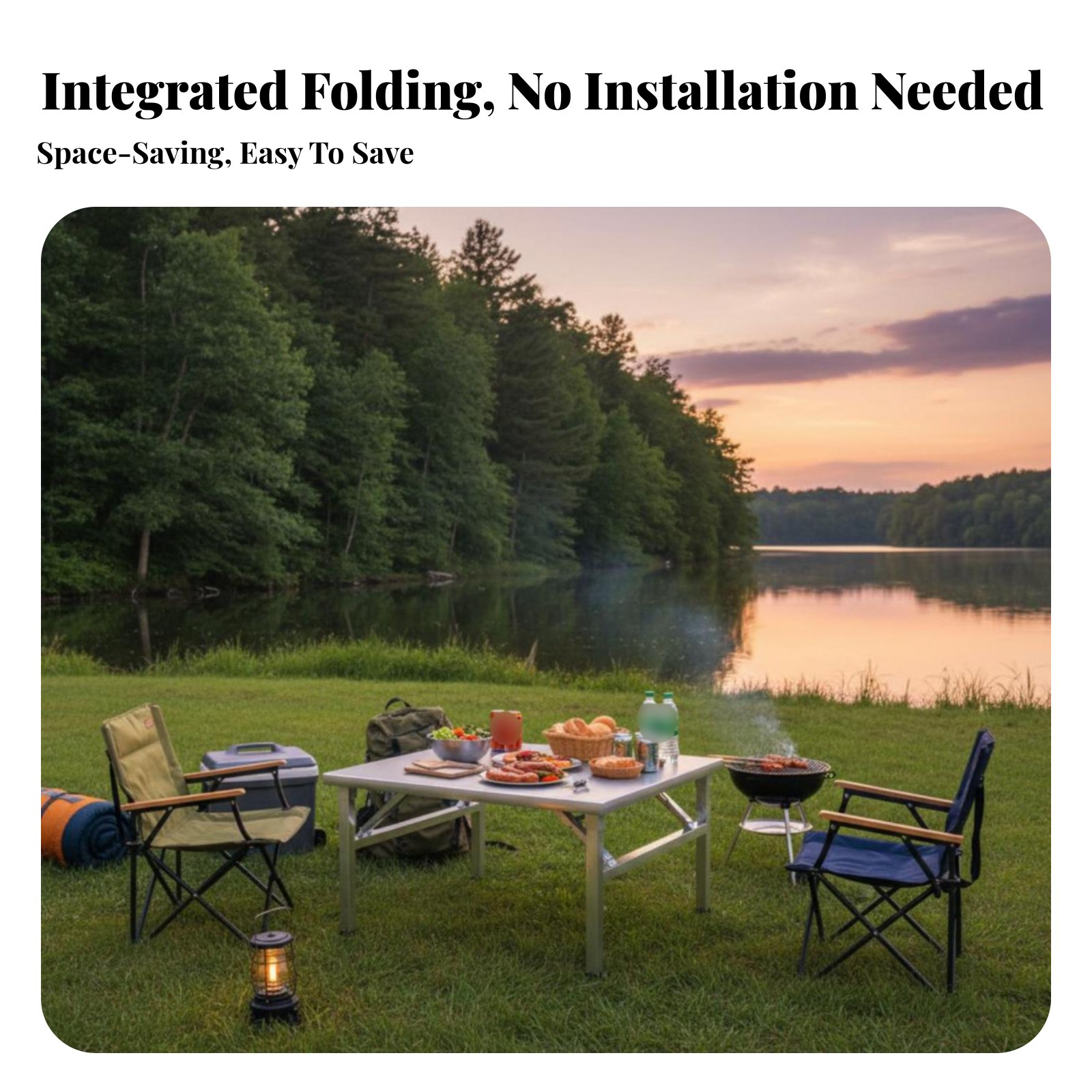 Folding Grill Table Stainless  - Camp Table Folding recensie en prijs