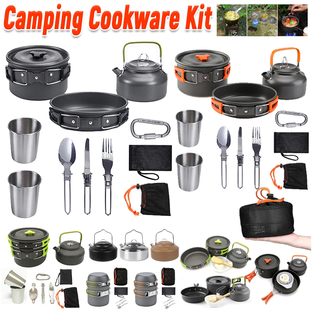 Camping Cookware Kit Kettle Po - Outdoor Camping Utensils recensie en prijs