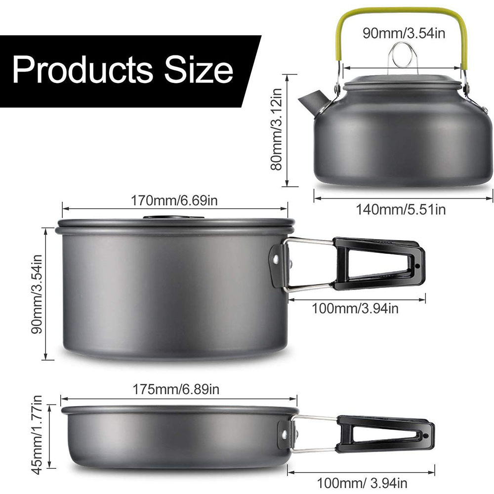 Outdoor camping cookware set m - Camp Cooking Set recensie en prijs