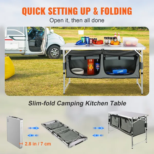 Camping Kitchen Table, Quick S - Outdoor Camping Kitchen Setup recensie en prijs