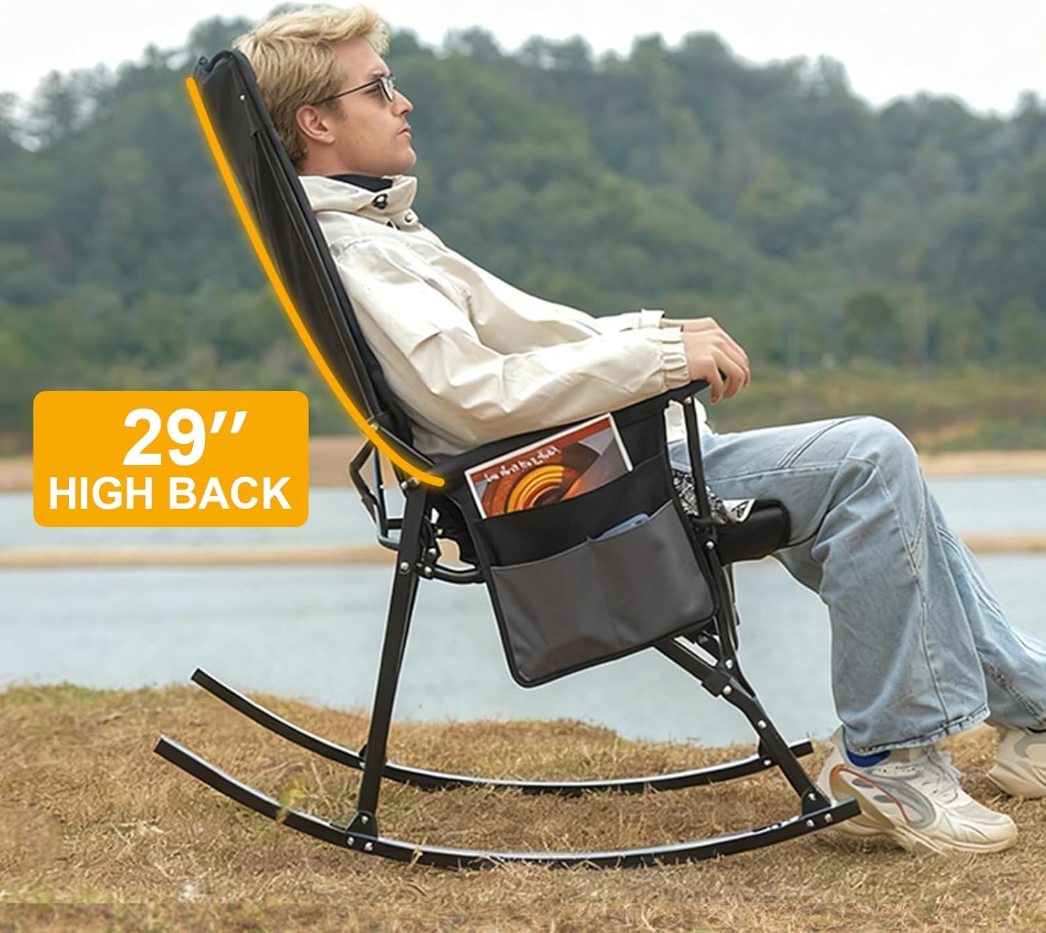 2 Pack High Back Portable Rock - Outdoor Camping High Chair recensie en prijs