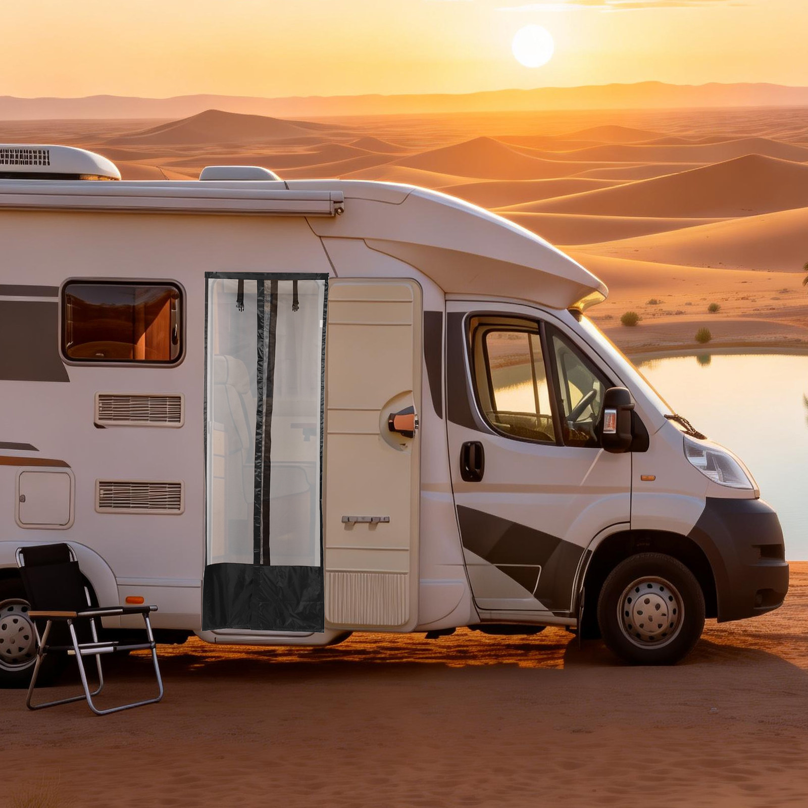 Mesh Rv Door Curtain Uv Sun Bl - Outdoor Camping Trailer recensie en prijs