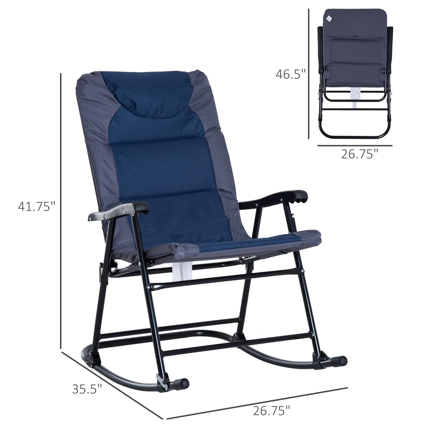 Oversized Padded Folding Rocki - Outdoor Camping High Chair recensie en prijs