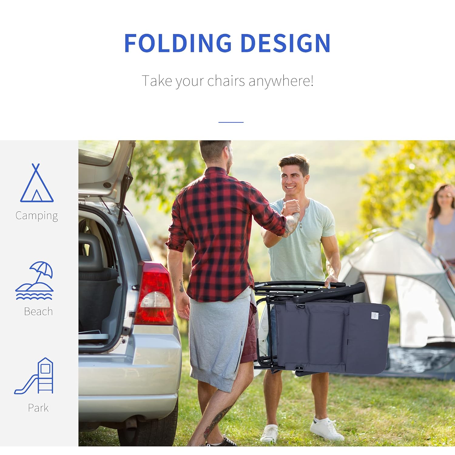 Oversized Padded Folding Rocki - Outdoor Camping High Chair recensie en prijs