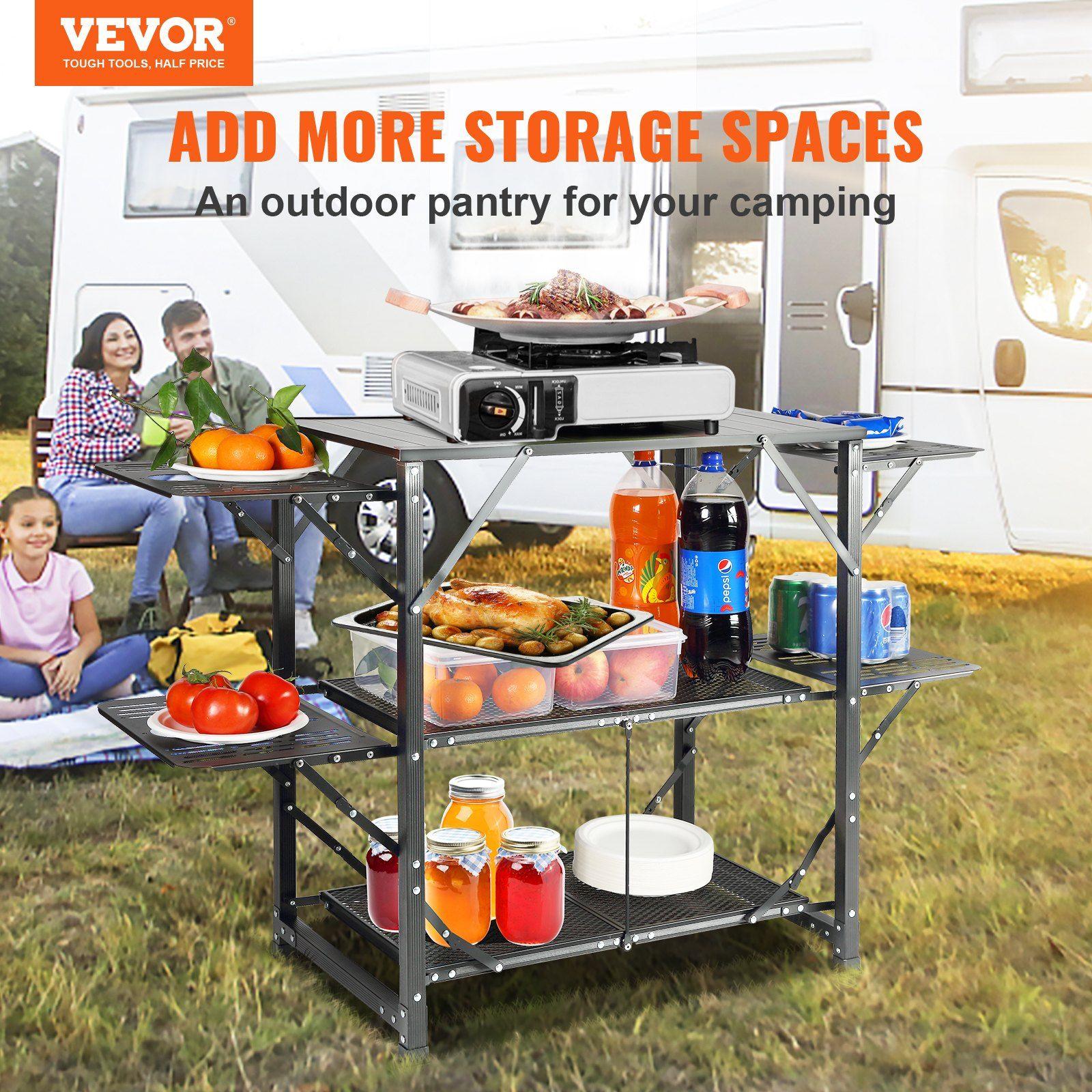 All-in-one 49.6in Aluminum Cam - Outdoor Camping Kitchen Setup recensie en prijs