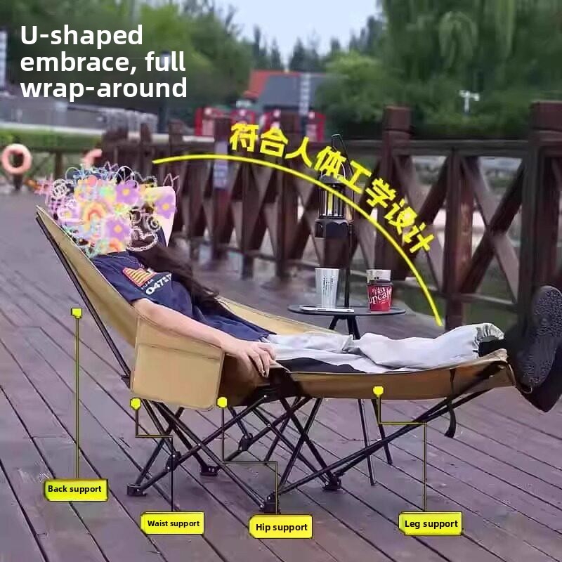 Portable Folding Camping Chair - Outdoor Camping High Chair recensie en prijs