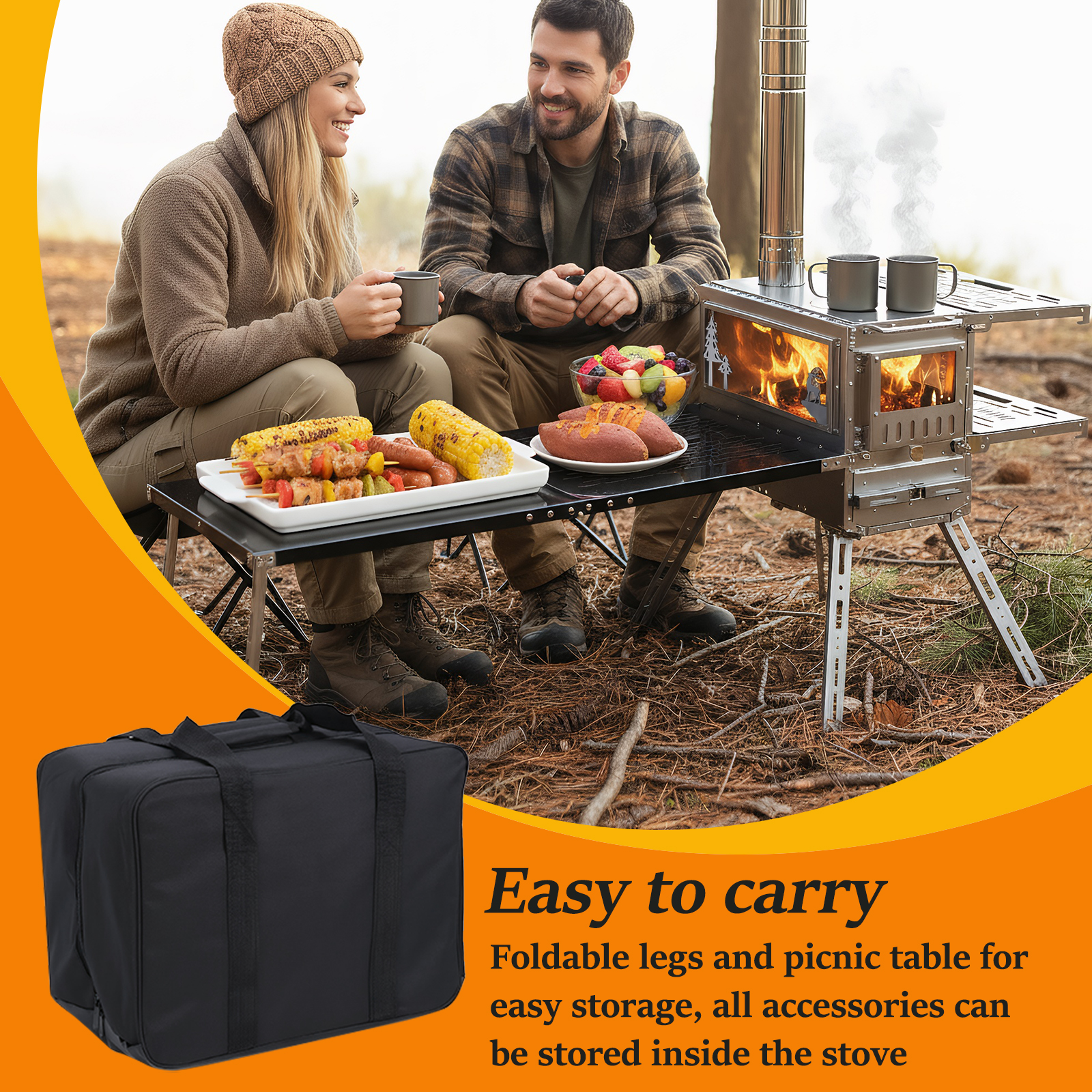 Hot Tent Stove with Oven & Cam - Outdoor Camping Cooking Table recensie en prijs