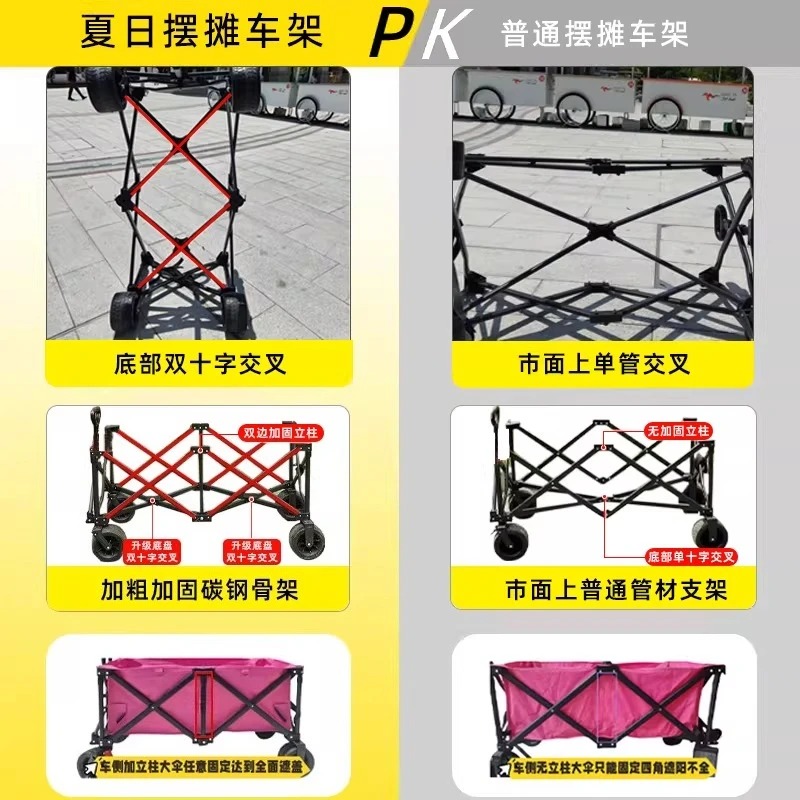 Stall Trolley with Large Table - Camp Table Folding recensie en prijs
